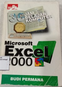 Image of 36 JAM BELAJAR KOMPUTER MICROSOFT EXCEL 2000