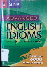 Image of ADVANCED ENGLISH IDIOMS