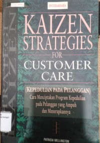 Image of KAIZEN STRATEGIES FOR CUSTOMER CARE