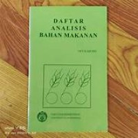 Image of DAFTAR ANALISIS BAHAN MAKANAN