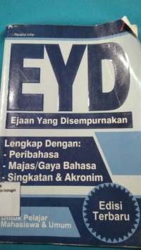 Image of EYD EJAAN YANG DISEMPURNAKAN