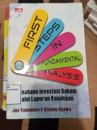 Image of FIRST STEPS IN FUNDAMENTAL ANALYSIS