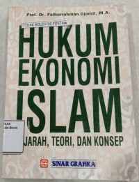 Image of HUKUM EKONOMI ISLAM SEJARAH,TEORI, DAN KONSEP
