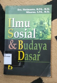 Image of ILMU SOSIAL DAN BUDAYA DASAR