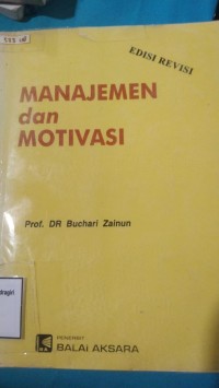 Image of MANAJEMEN DAN MOTIVASI