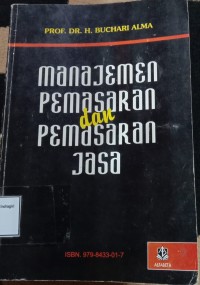 Image of MANAJEMEN PEMASARAN DAN PEMASARAN JASA