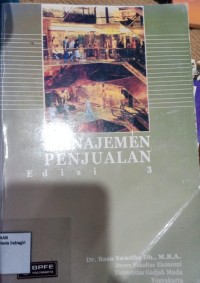Image of MANAJEMEN PENJUALAN EDISI 3