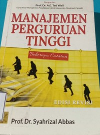 Image of MANAJEMEN PERGURUAN TINGGI