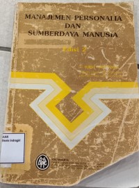 Image of MANAJEMEN PERSONALIA DAN SUMBERDAYA MANUSIA