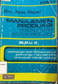 Image of MANAJEMEN PRODUKSI PERENCANAAN SISTEM PRODUKSI