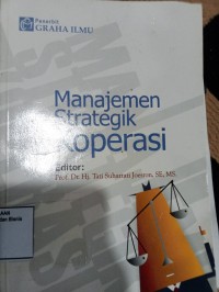 Image of MANAJEMEN STRATEGIK KOPERASI