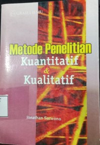 Image of METODE PENELITIAN KUANTITATIF & KUALITATIF