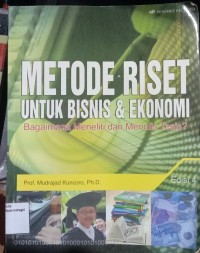 Image of METODE RISET UNTUK BISNIS & EKONOMI