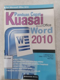 Image of PANDUAN CEPAT KUASAI MICROSOFT WORD 2010