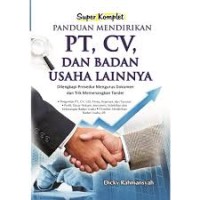 Image of PANDUAN MENDIRIKAN PT, CV, DAN BADAN USAHA LAINNYA