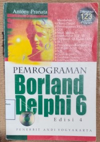 Image of PEMOGRAMAN BORLAND DELPHI 6 EDISI 4