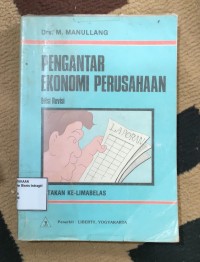Image of PENGANTAR EKONOMI PERUSAHAAN EDISI REVISI