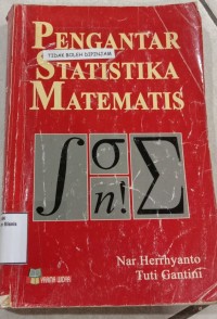Image of PENGANTAR STATISTIKA MATEMATIS