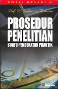 Image of PROSEDUR PENELITIAN: SUATU PENDEKATAN PRAKTIK