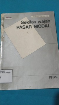 Image of SEKILAS WAJAH PASAR MODAL