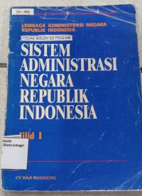 Image of SISTEM ADMINISTRASI NEGARA REPUBLIK INDONESIA