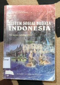 Image of SISTEM SOSIAL BUDAYA INDONESIA