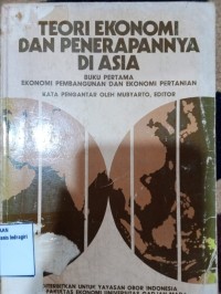 Image of TEORI EKONOMI DAN PENERAPANYA DI ASIA, BUKU PERTAMA