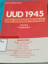 Image of UUD 1945 DAN AMANDEMENNYA EDISI TERBARU