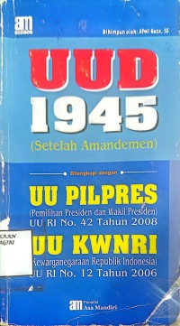 Image of UUD 1945 : (SETELAH AMANDEMEN)